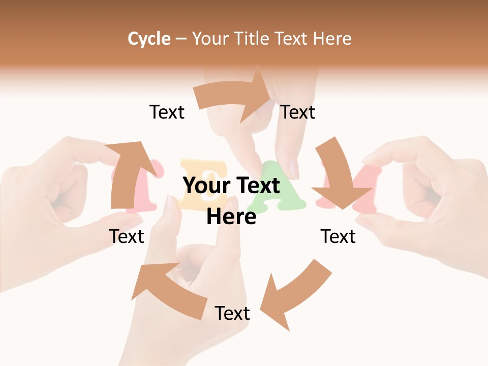 Caregiver Grandmother Holding Hands PowerPoint Template