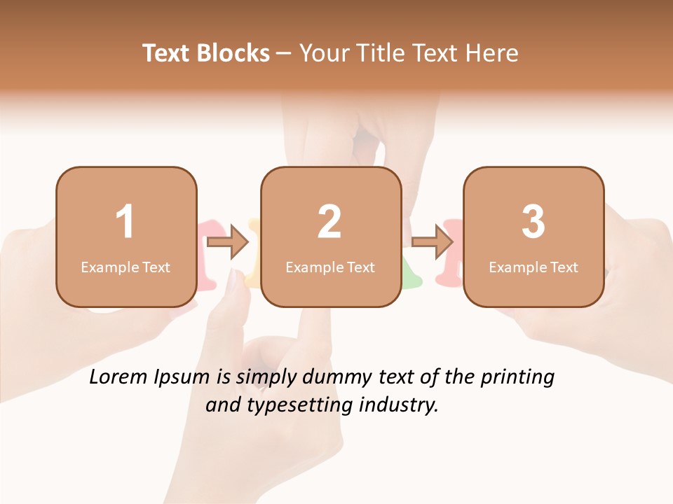 Caregiver Grandmother Holding Hands PowerPoint Template