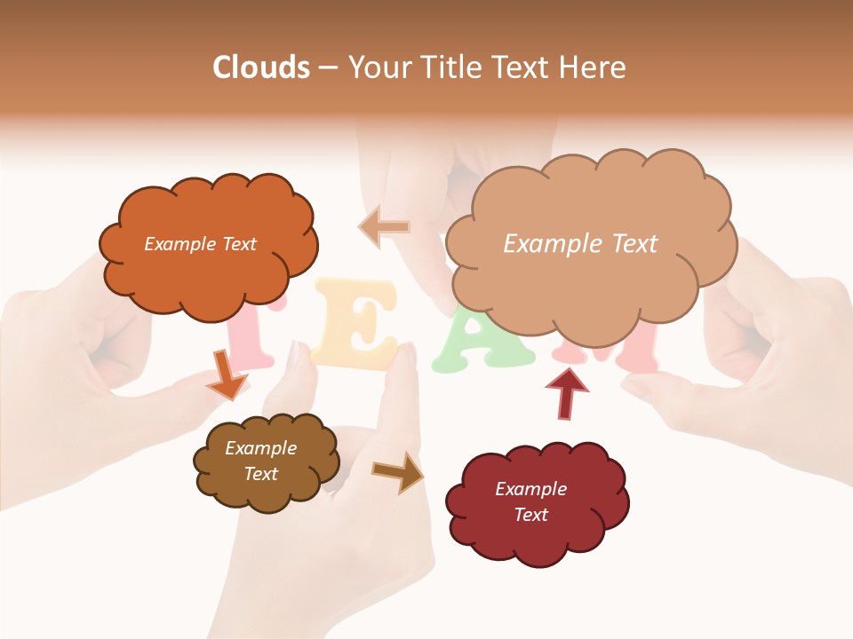 Caregiver Grandmother Holding Hands PowerPoint Template