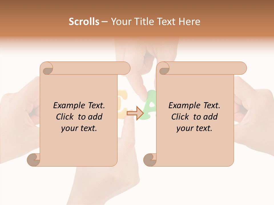 Caregiver Grandmother Holding Hands PowerPoint Template