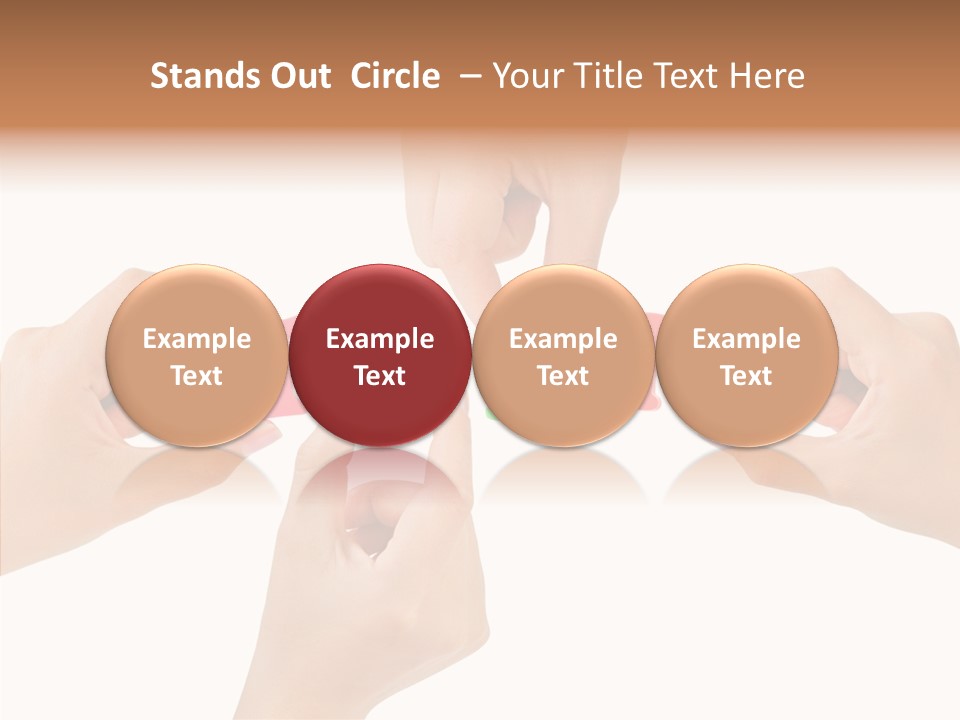 Caregiver Grandmother Holding Hands PowerPoint Template