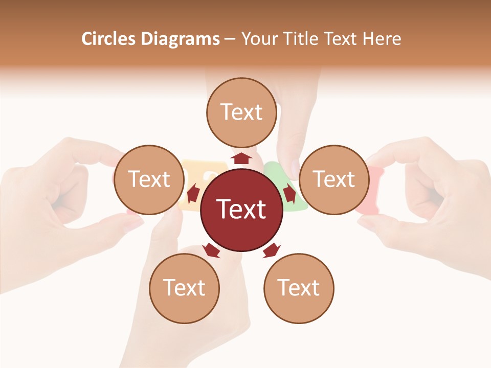 Caregiver Grandmother Holding Hands PowerPoint Template