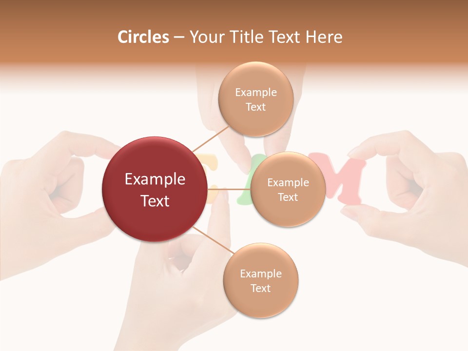 Caregiver Grandmother Holding Hands PowerPoint Template