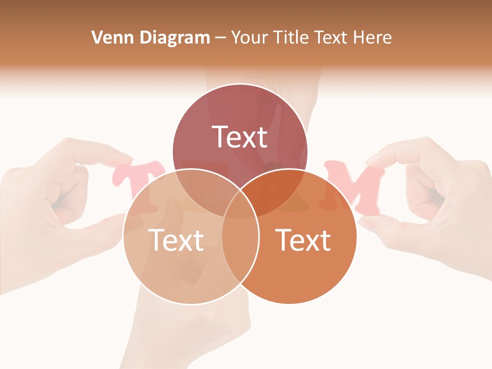 Caregiver Grandmother Holding Hands PowerPoint Template