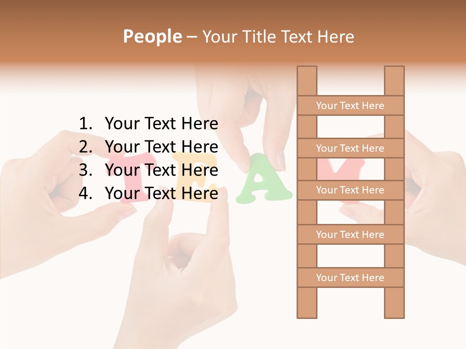 Caregiver Grandmother Holding Hands PowerPoint Template