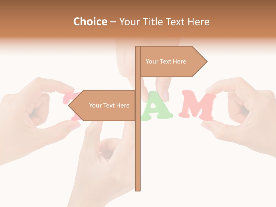 Caregiver Grandmother Holding Hands PowerPoint Template