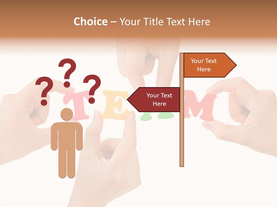 Caregiver Grandmother Holding Hands PowerPoint Template