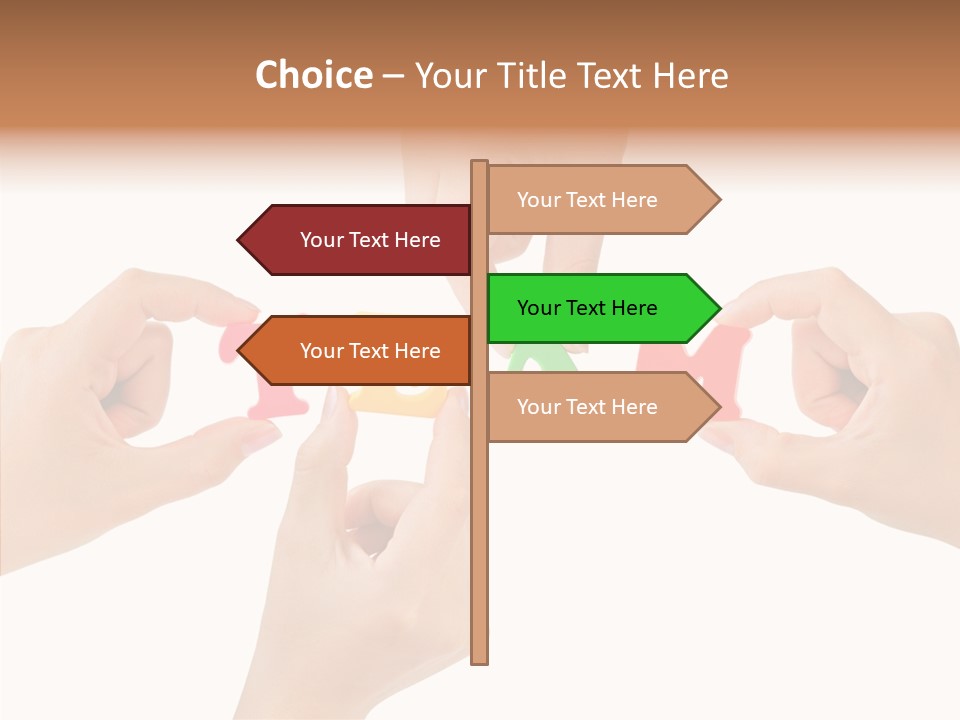 Caregiver Grandmother Holding Hands PowerPoint Template