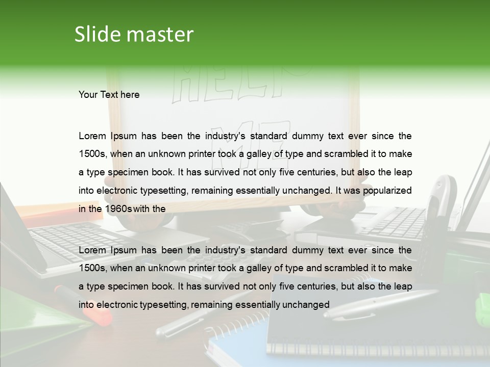 Helping Hand Old Hold PowerPoint Template