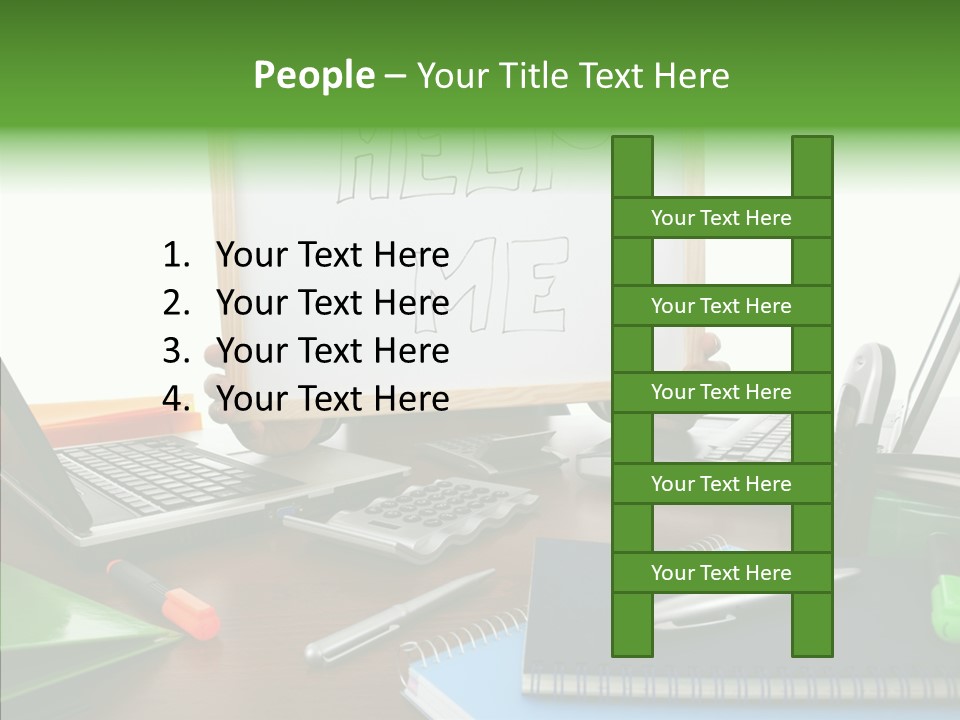 Helping Hand Old Hold PowerPoint Template