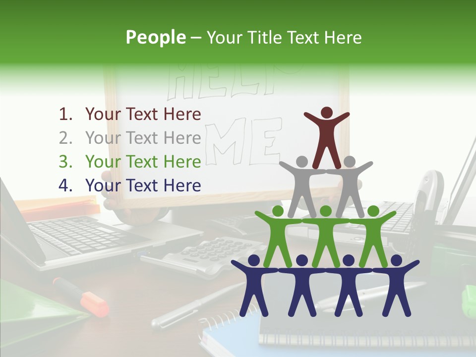 Helping Hand Old Hold PowerPoint Template