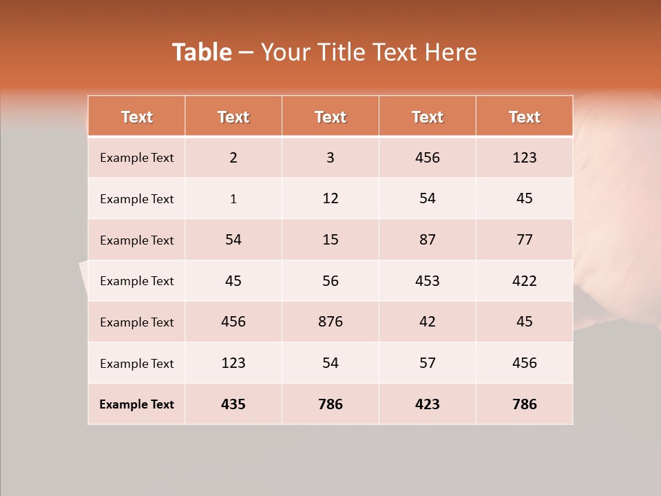 Togetherness  Closeup PowerPoint Template