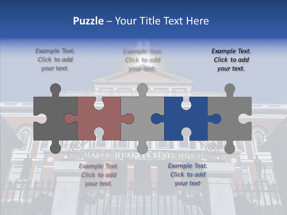 Senior  Togetherness Touching PowerPoint Template