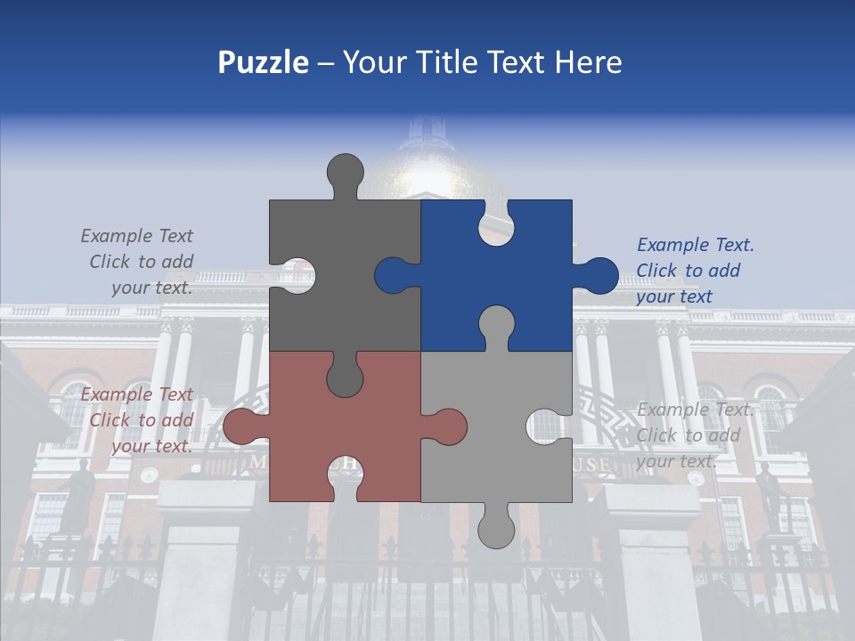 Senior  Togetherness Touching PowerPoint Template