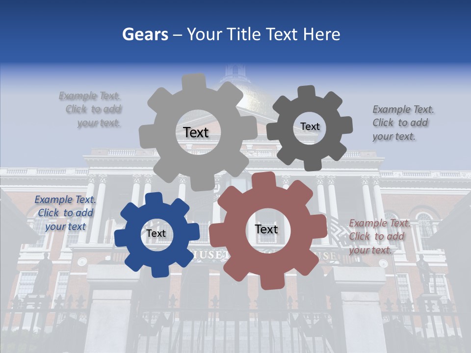 Senior  Togetherness Touching PowerPoint Template