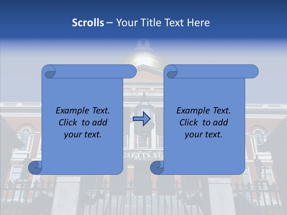 Senior  Togetherness Touching PowerPoint Template