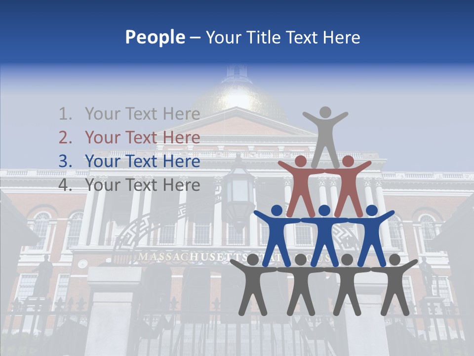 Senior  Togetherness Touching PowerPoint Template