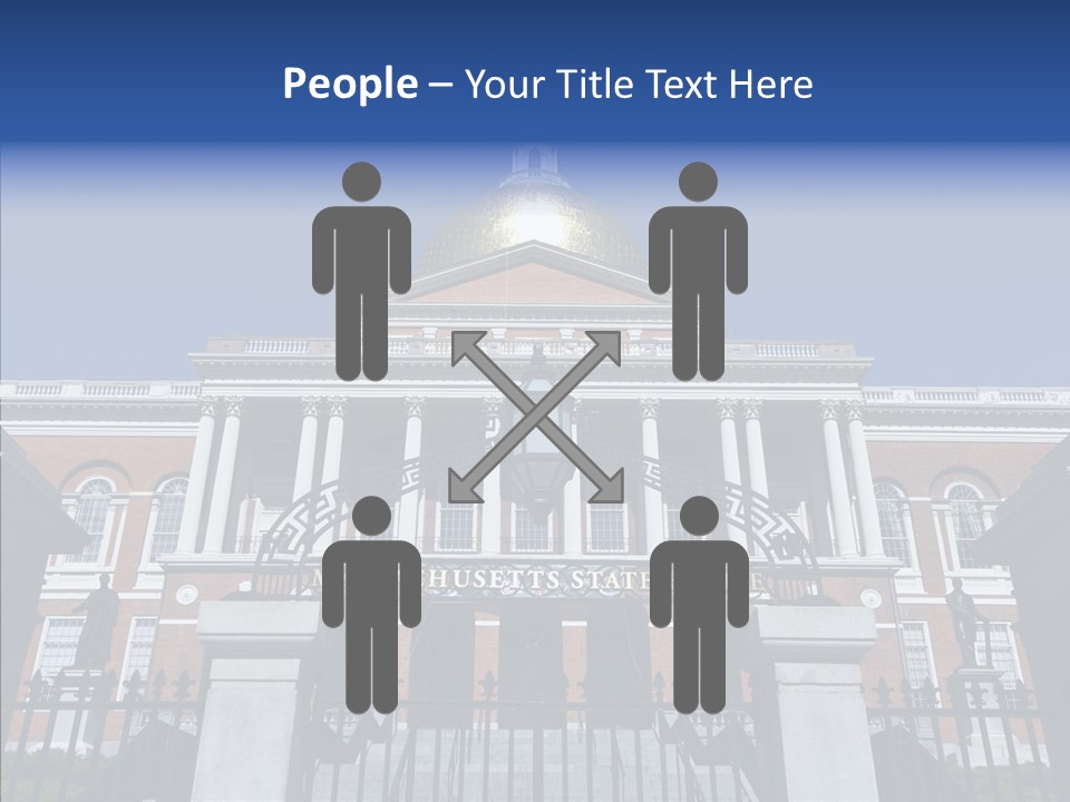 Senior  Togetherness Touching PowerPoint Template