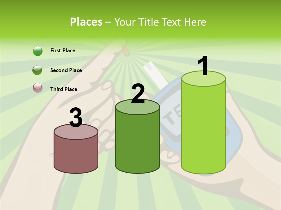 Helping Hand Background Sharing PowerPoint Template