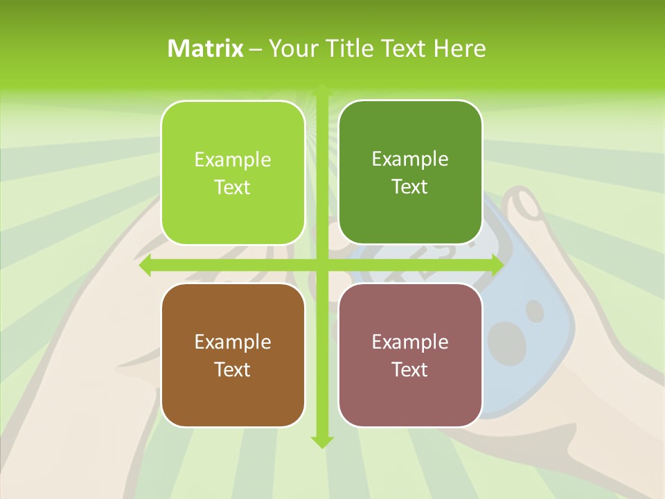 Helping Hand Background Sharing PowerPoint Template