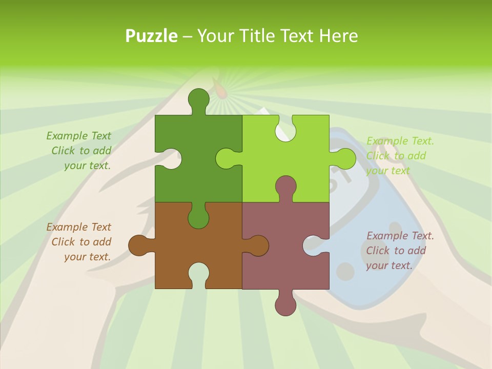 Helping Hand Background Sharing PowerPoint Template