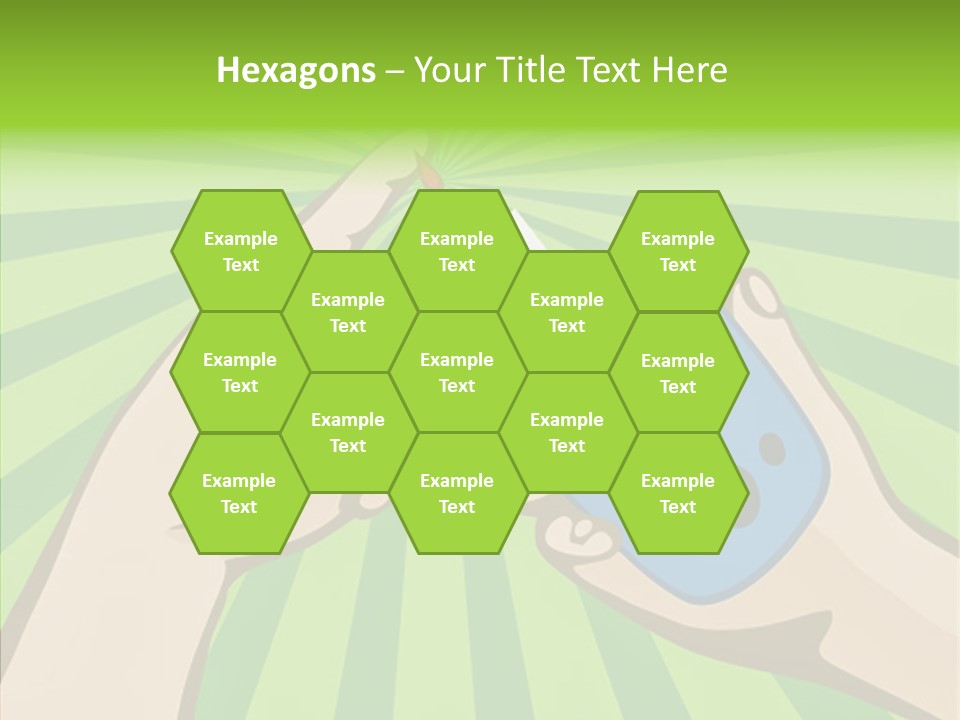 Helping Hand Background Sharing PowerPoint Template