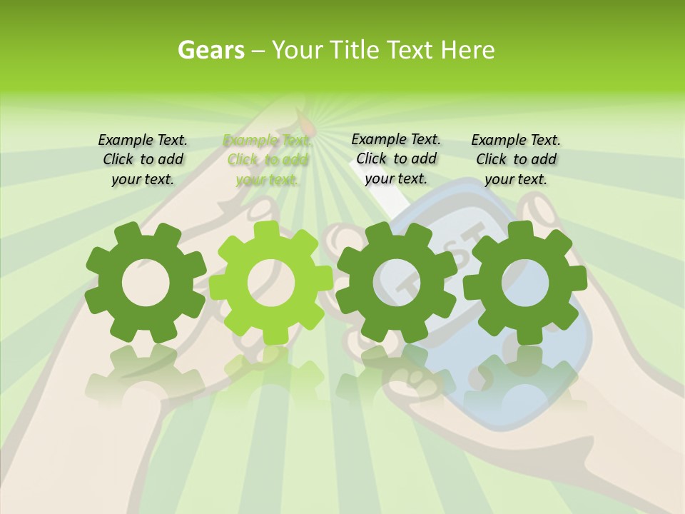 Helping Hand Background Sharing PowerPoint Template