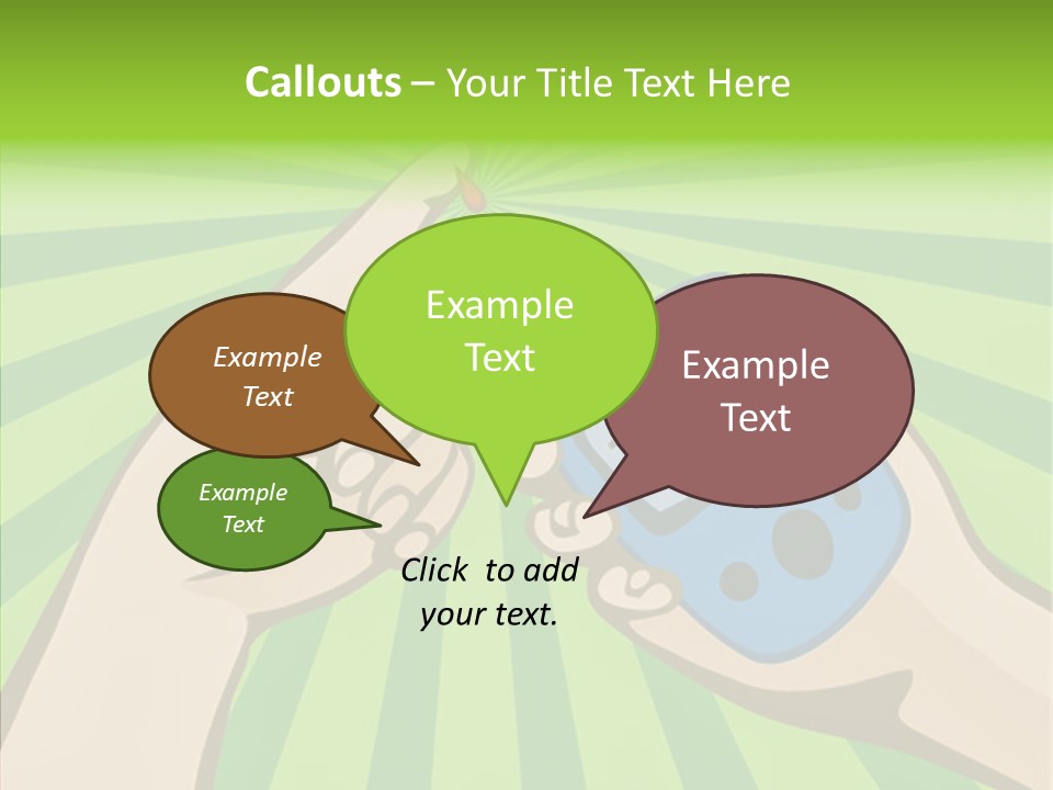Helping Hand Background Sharing PowerPoint Template