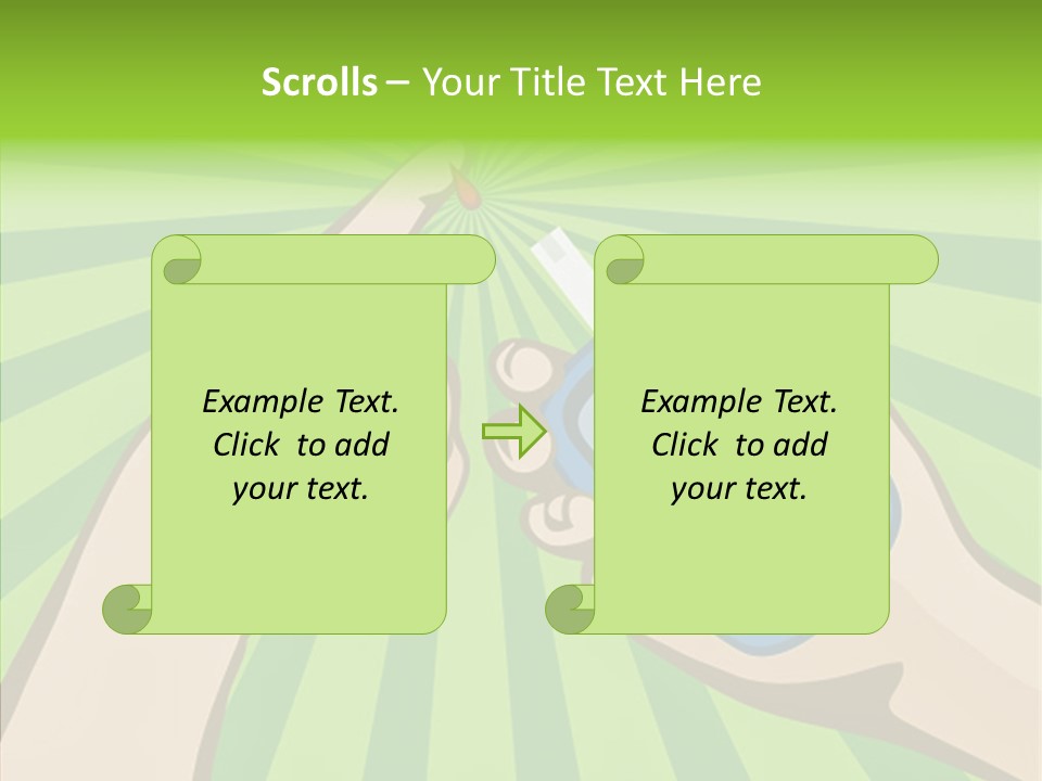 Helping Hand Background Sharing PowerPoint Template
