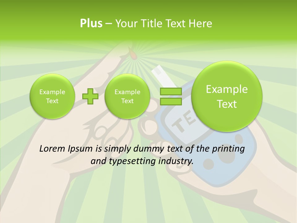 Helping Hand Background Sharing PowerPoint Template