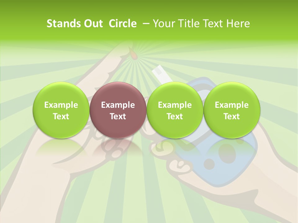 Helping Hand Background Sharing PowerPoint Template