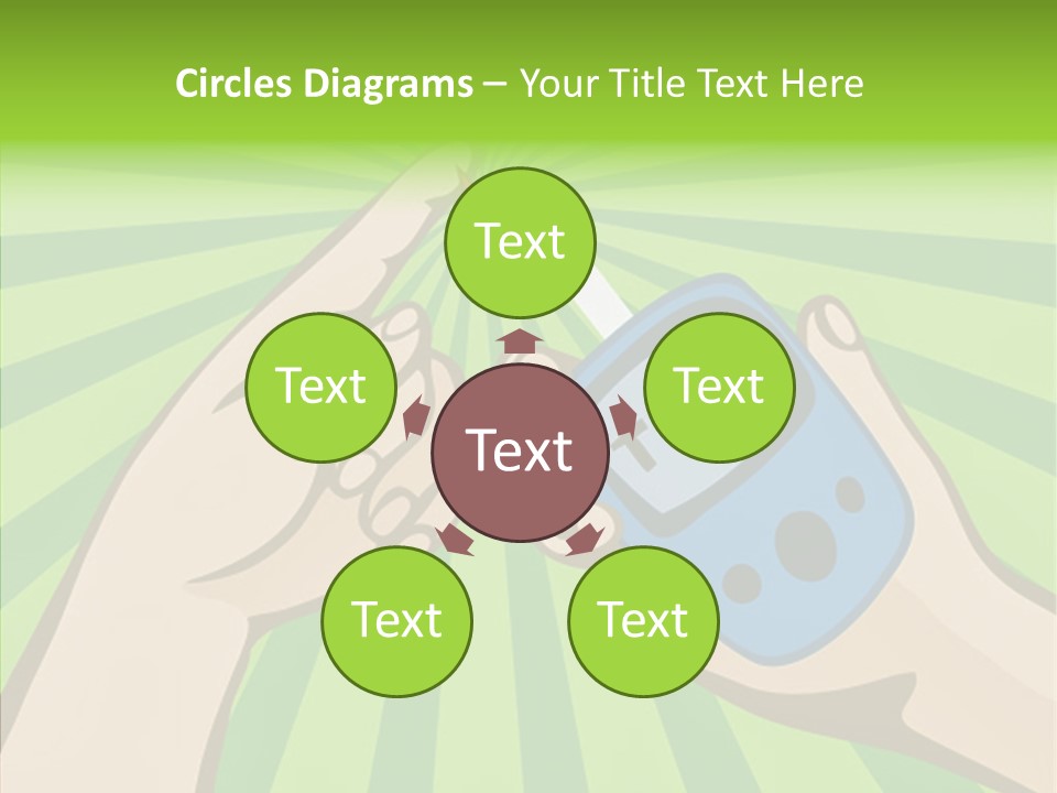 Helping Hand Background Sharing PowerPoint Template
