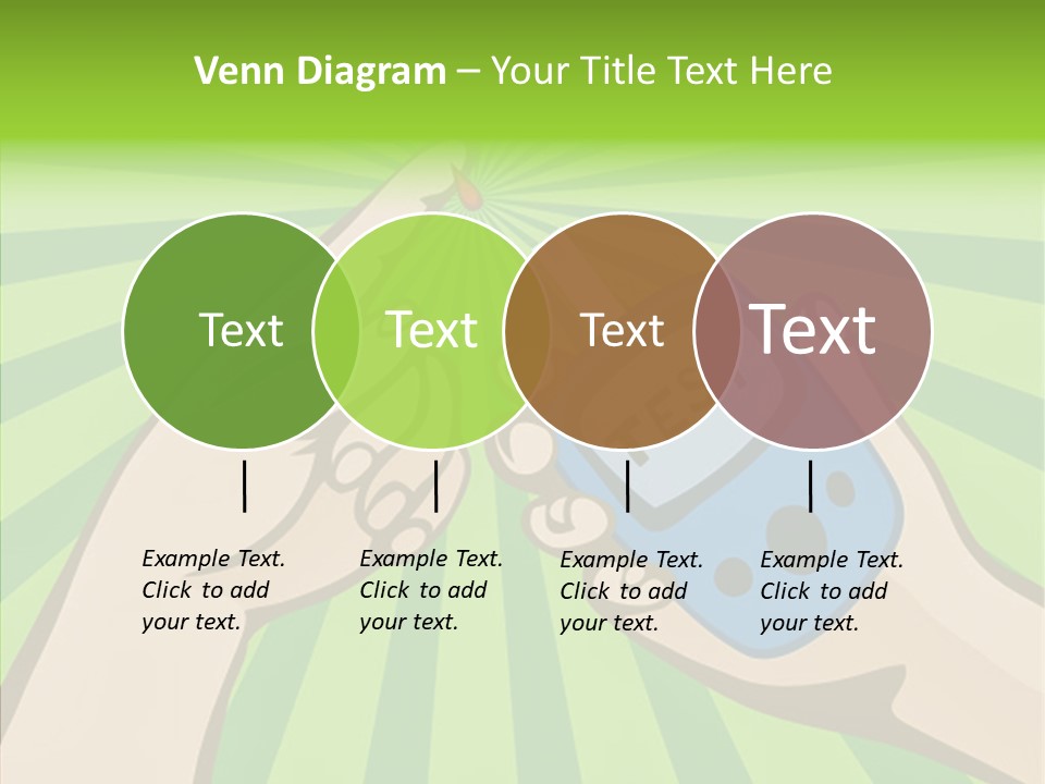 Helping Hand Background Sharing PowerPoint Template