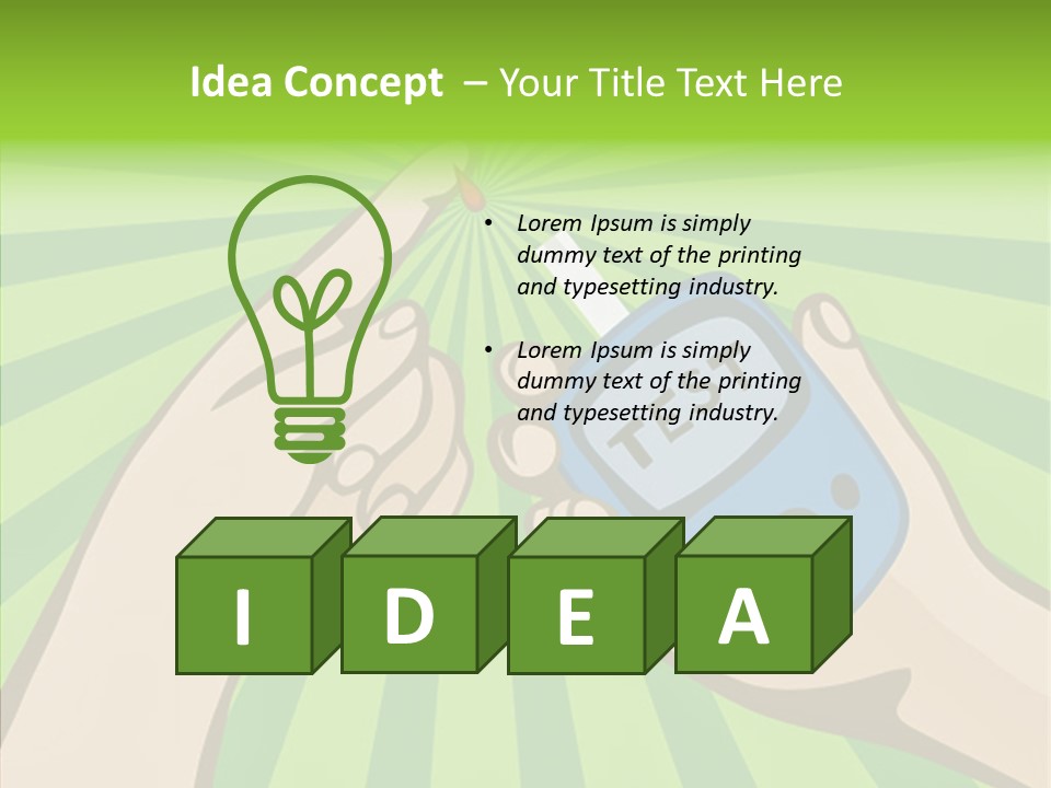 Helping Hand Background Sharing PowerPoint Template