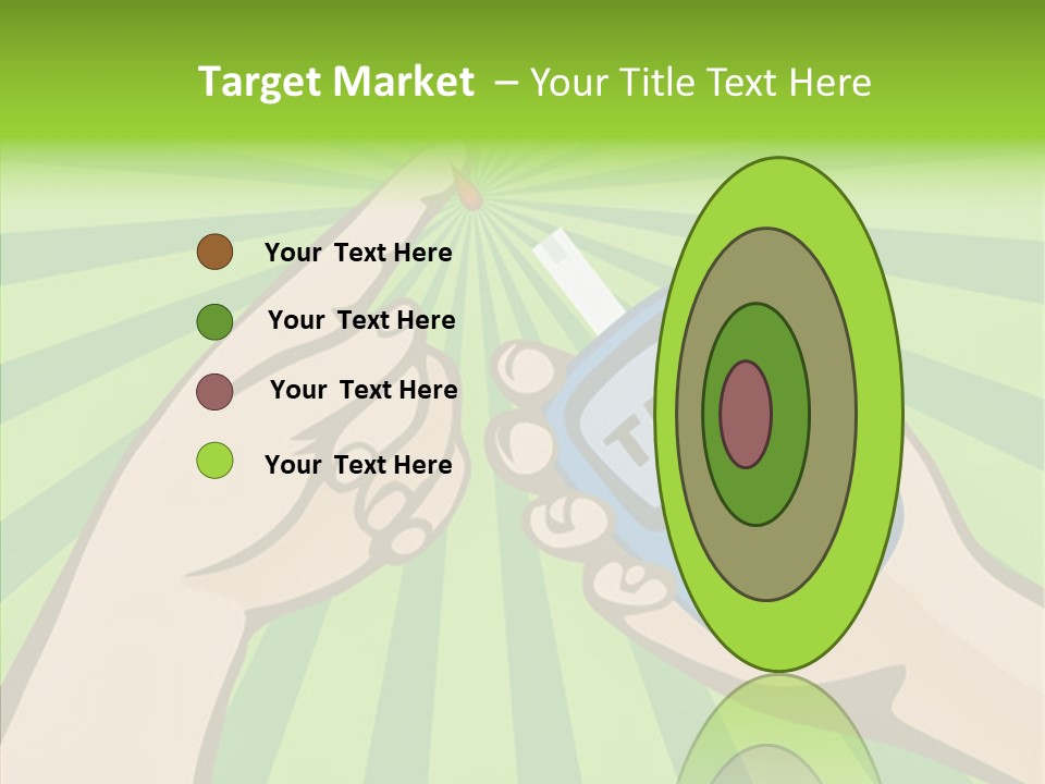 Helping Hand Background Sharing PowerPoint Template