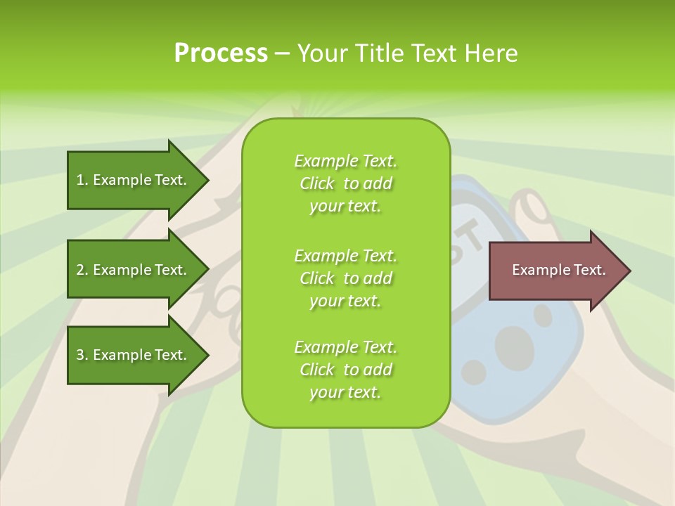 Helping Hand Background Sharing PowerPoint Template