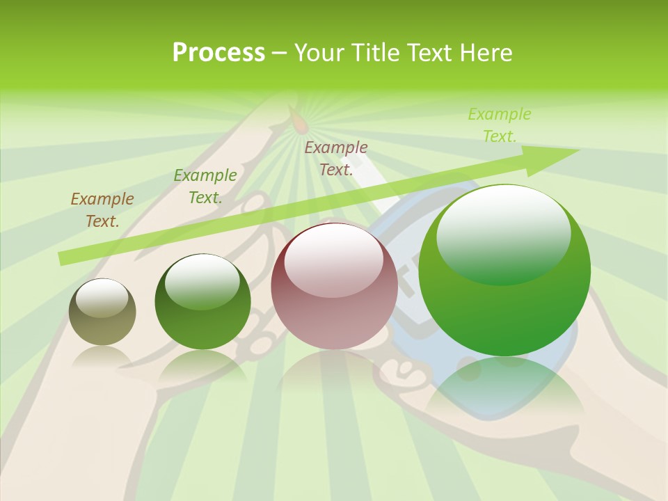Helping Hand Background Sharing PowerPoint Template