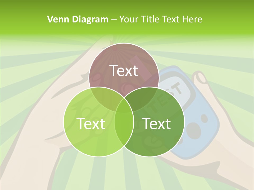 Helping Hand Background Sharing PowerPoint Template