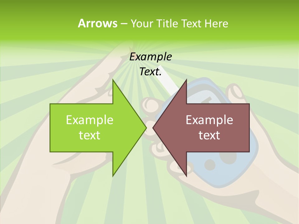 Helping Hand Background Sharing PowerPoint Template