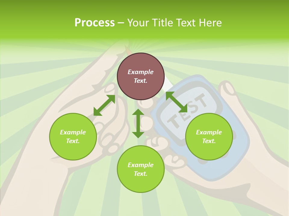Helping Hand Background Sharing PowerPoint Template