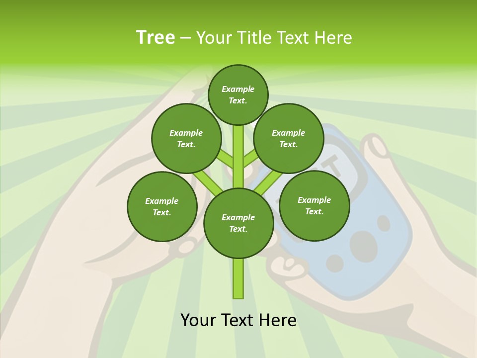 Helping Hand Background Sharing PowerPoint Template