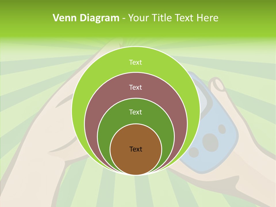 Helping Hand Background Sharing PowerPoint Template