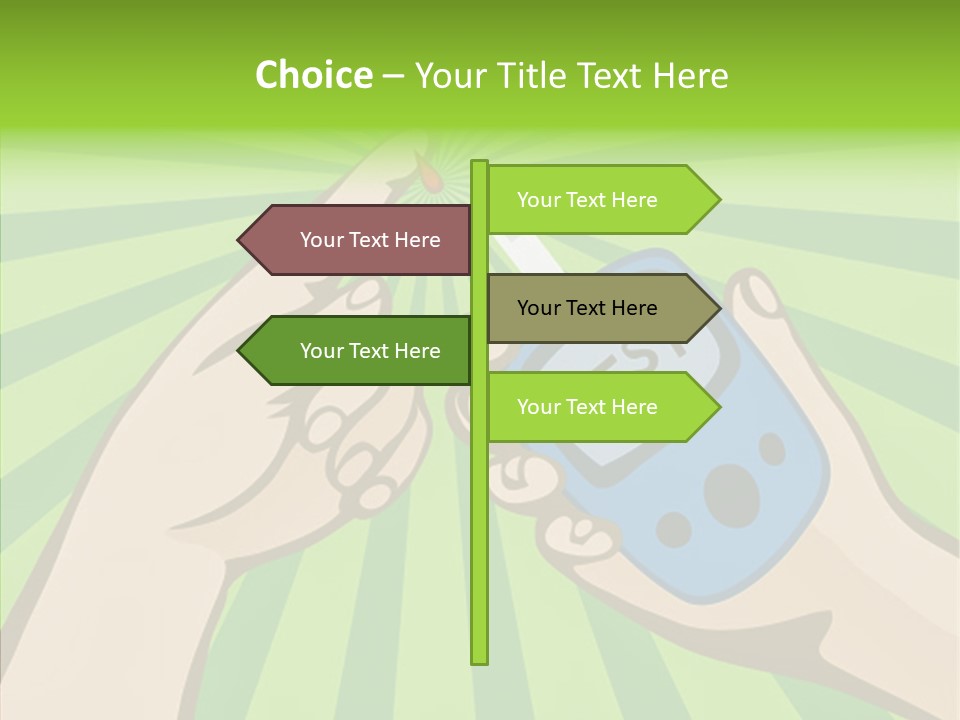 Helping Hand Background Sharing PowerPoint Template