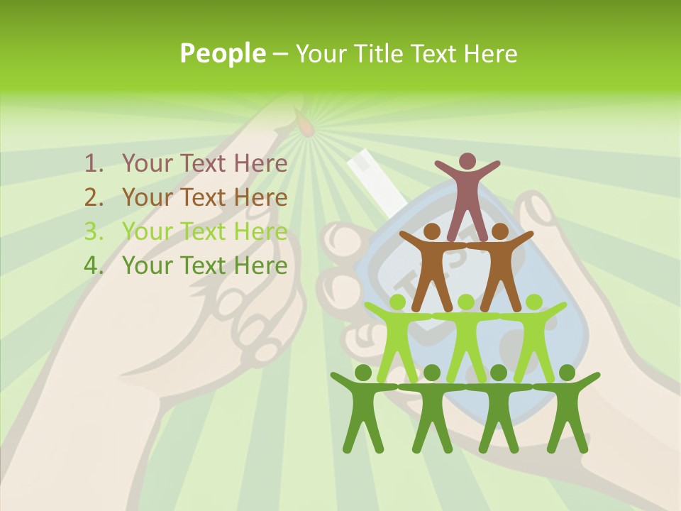 Helping Hand Background Sharing PowerPoint Template