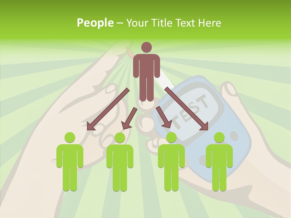 Helping Hand Background Sharing PowerPoint Template