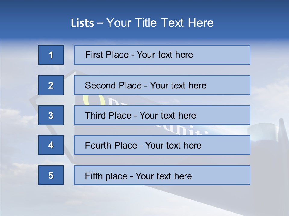 White Background Background Hold PowerPoint Template