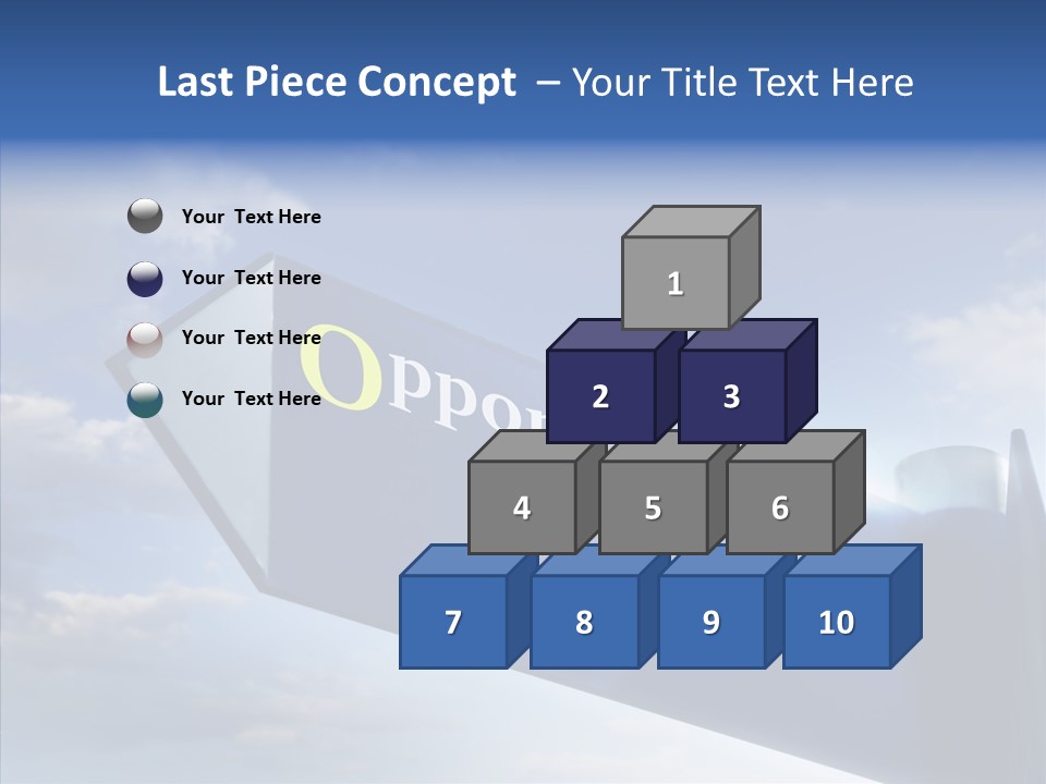 White Background Background Hold PowerPoint Template