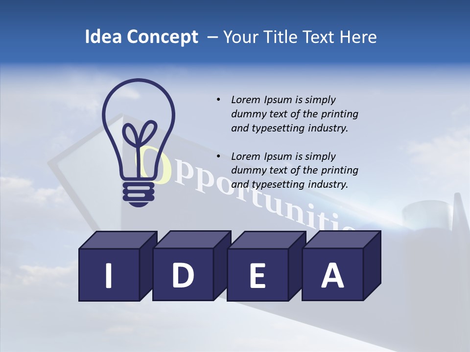 White Background Background Hold PowerPoint Template