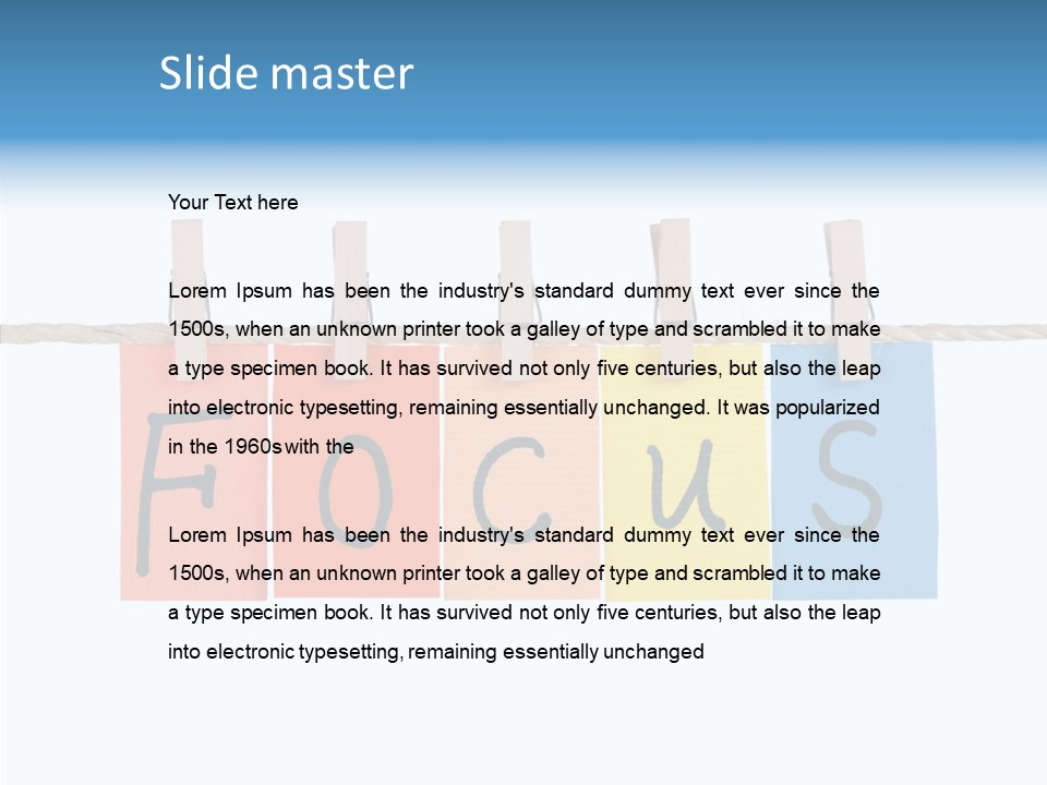 Young Finger White Background PowerPoint Template