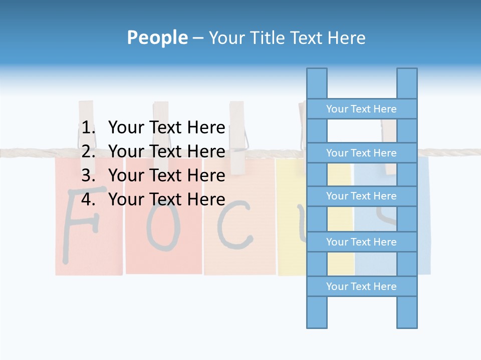 Young Finger White Background PowerPoint Template